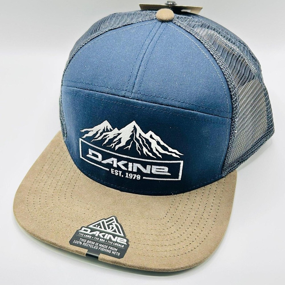 Dakine Arch Odyssey Mountains Trucker Hat Cap Snapback Adjustable Blue Outdoors